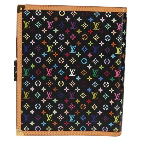 LOUIS VUITTON Multicolor Agenda GM Day Planner Cover Black R20893 Auth 135956V - Picture 2 of 16